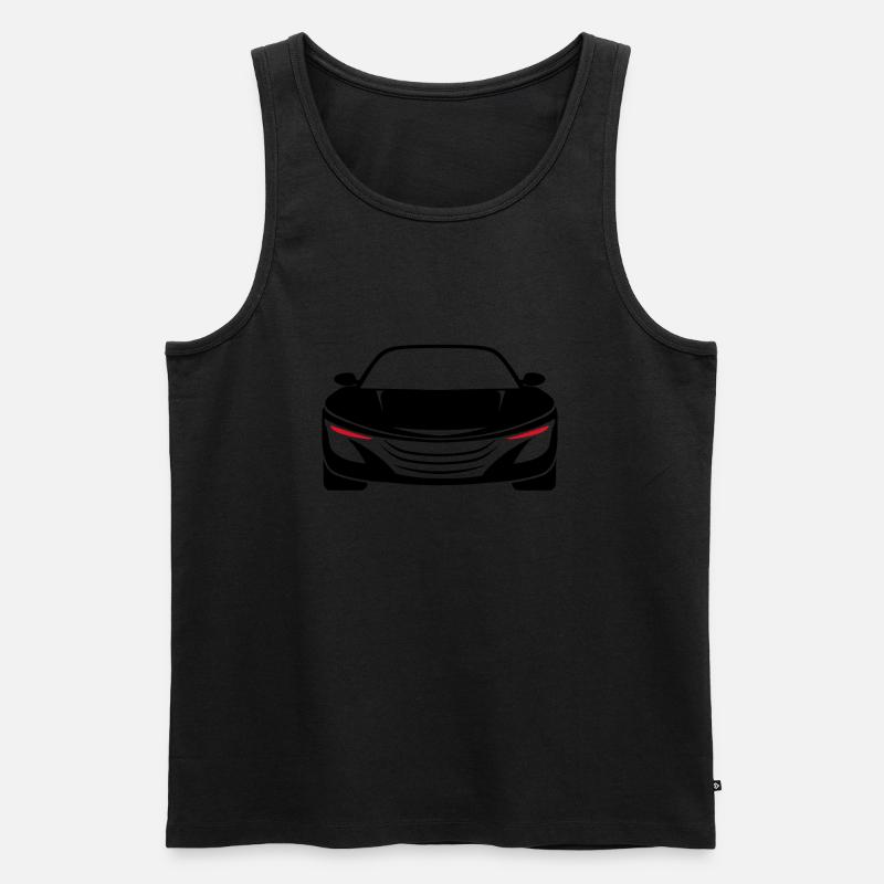 Geschwindigkeit - Männer Premium Bio Tank Top - Schwarz