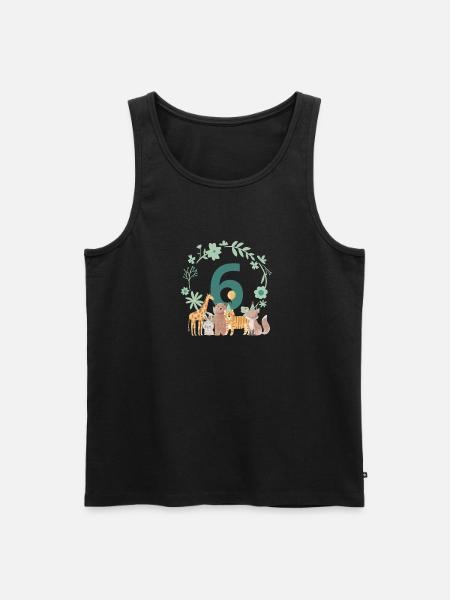 6th Anniversary - Sixth Anniversary Animals - Men's Premium Organic Tank Top - black