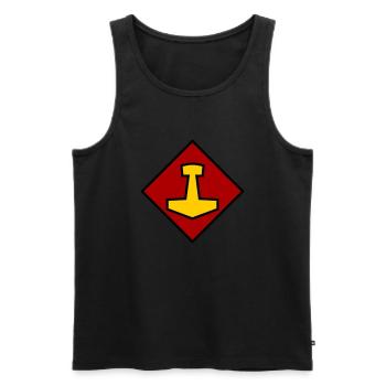 Mjölnir - Männer Premium Bio Tank Top - Schwarz - Vorne - Michal (187cm)