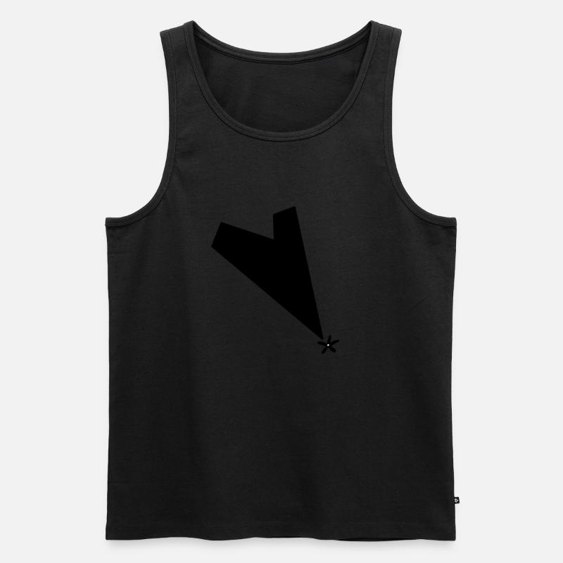 Steinschlag - Männer Premium Bio Tank Top - Schwarz