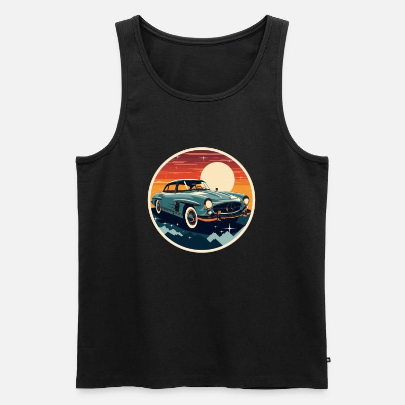 oldtimer Klassik - Männer Premium Bio Tank Top - Schwarz