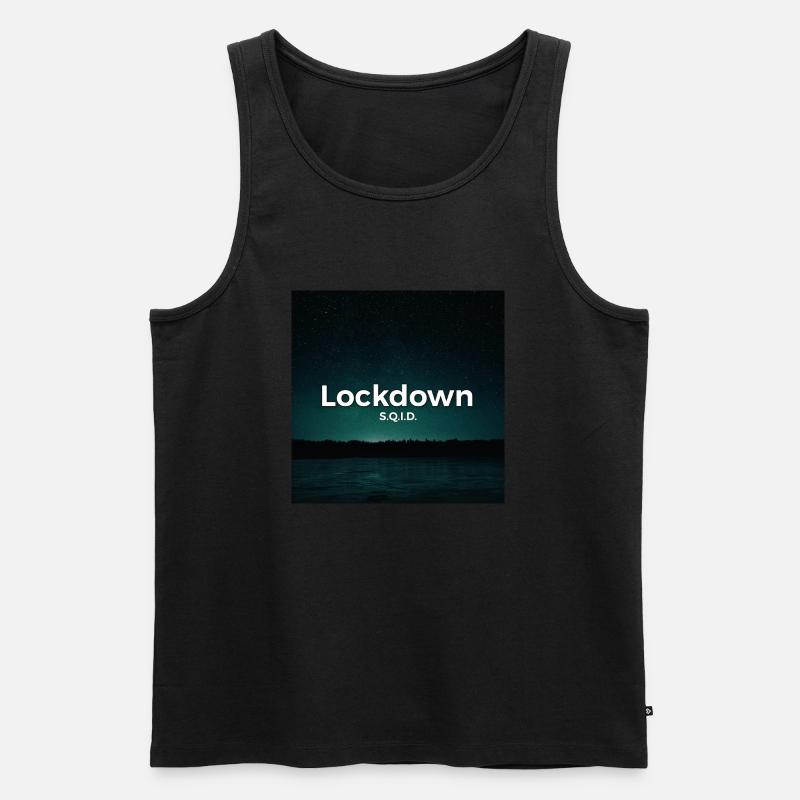 Lockdown - Männer Premium Bio Tank Top - Schwarz