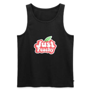 Sprüche - Männer Premium Bio Tank Top - Schwarz - Vorne - Michal (187cm)
