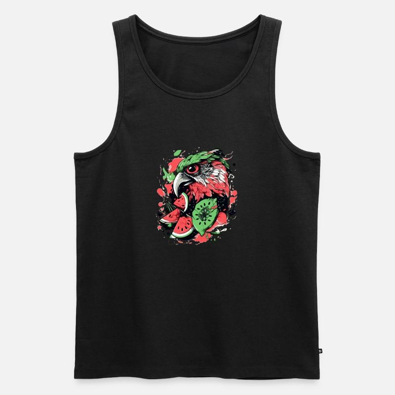 Brazi der Falke - Männer Premium Bio Tank Top - Schwarz