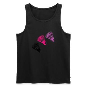 federball - Männer Premium Bio Tank Top - Schwarz - Vorne - Michal (187cm)