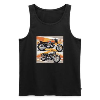 A Pair of Classics - Men's Premium Organic Tank Top - black - Front - Michal (187cm)