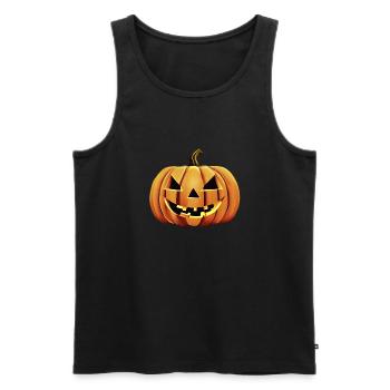 Halloween Pumpkin Costume Pumpkins Cadeau Citrouille - Débardeur bio Premium Homme - noir - Devant - Michal (187cm)