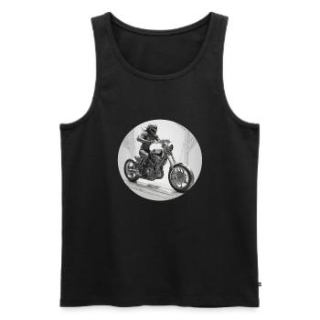A Classic Cruiser Reimagined - Men's Premium Organic Tank Top - black - Front - Michal (187cm)