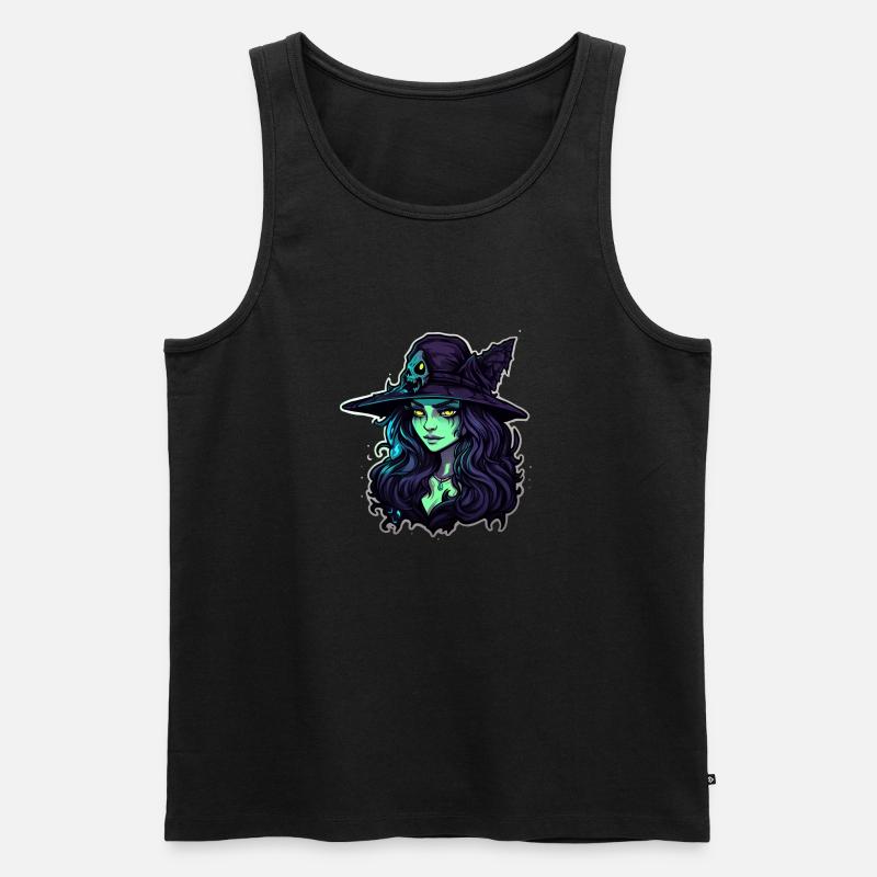 Hexe 7 - Männer Premium Bio Tank Top - Schwarz