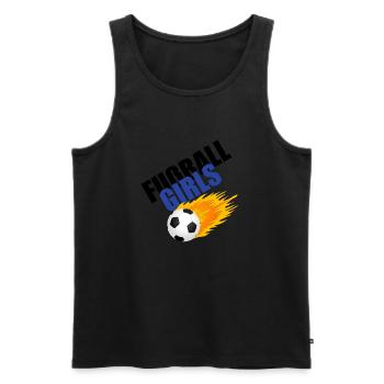 V.f.B Grötzingen - Fußballgirls (neutral) - Männer Premium Bio Tank Top - Schwarz - Vorne - Michal (187cm)