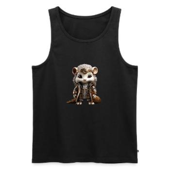 Miss Spike - Männer Premium Bio Tank Top - Schwarz - Vorne - AI Model Male 178 light (178cm)