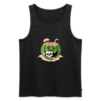 Spooky Summer - Men's Premium Organic Tank Top - black - Front - Michal (187cm)