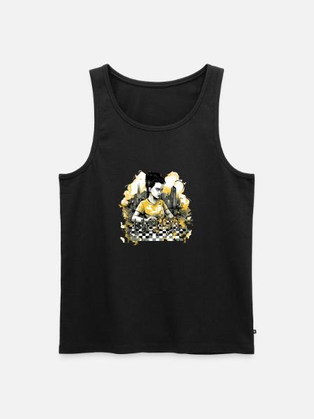 Frid im Schachklub - Männer Premium Bio Tank Top - Schwarz