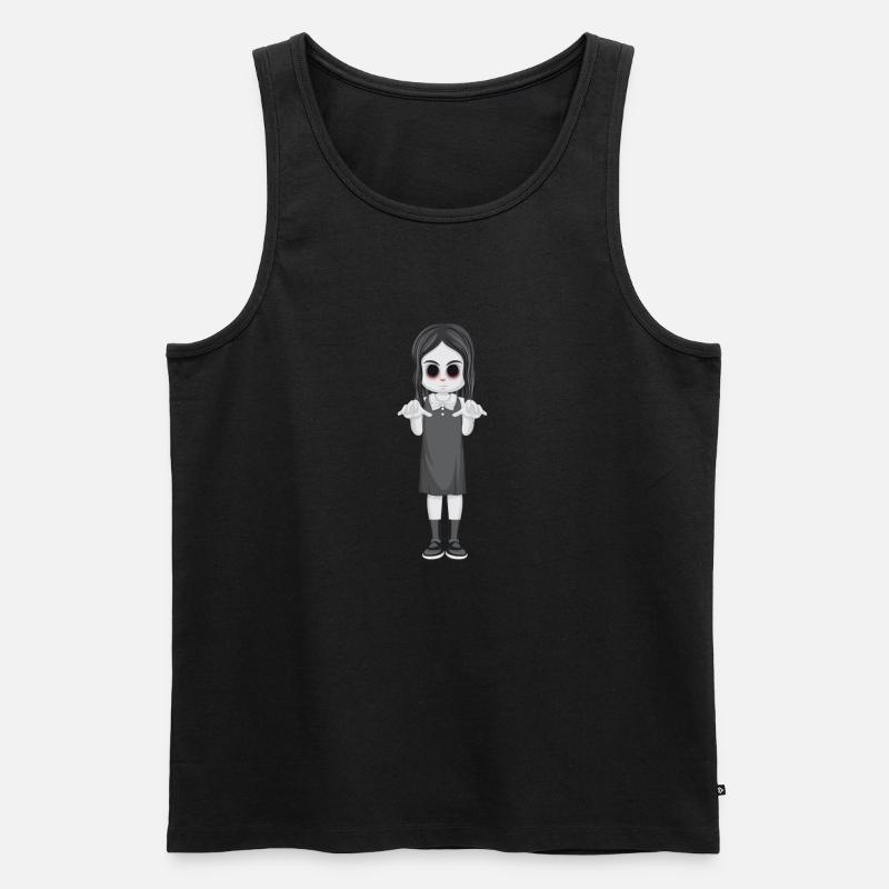 Mädchen Horror 3 - Männer Premium Bio Tank Top - Schwarz