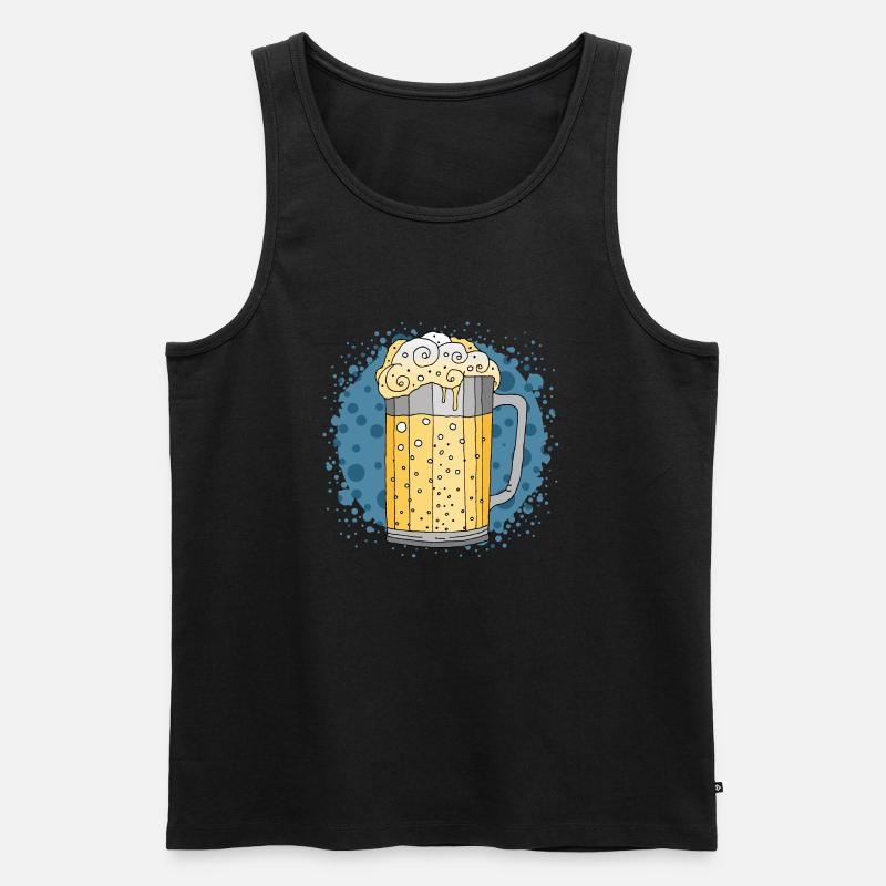 Becher - Männer Premium Bio Tank Top - Schwarz