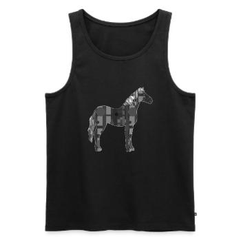 Dock - Men's Premium Organic Tank Top - black - Front - AI Model Male 178 light (178cm)