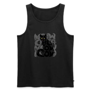 Meow Chica Meow Meow - Men's Premium Organic Tank Top - black - Front - AI Model Male 178 light (178cm)