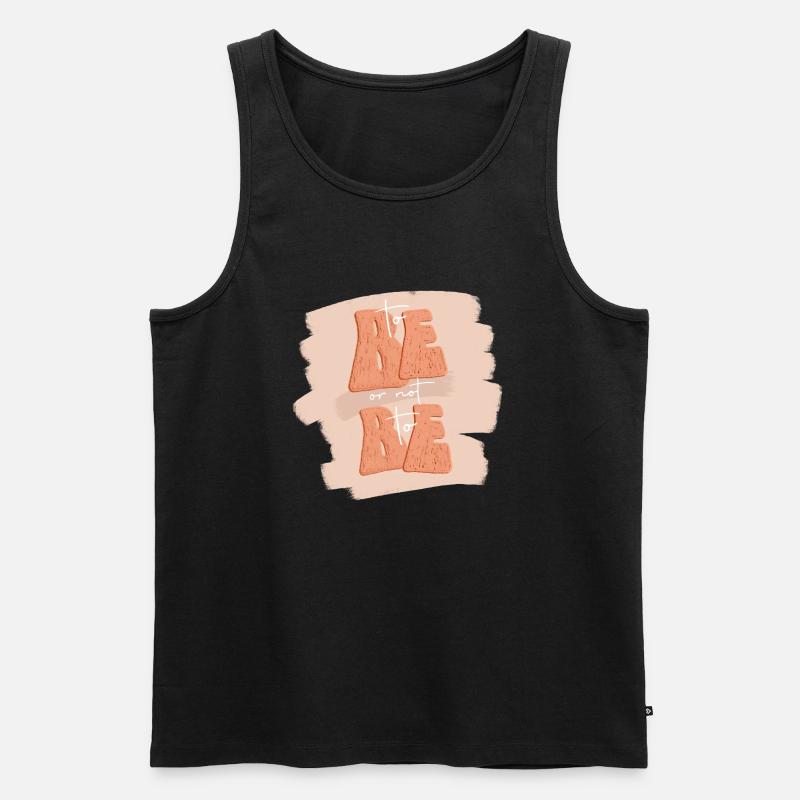 Sein oder Nichtsein - Männer Premium Bio Tank Top - Schwarz