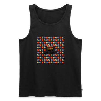 Cadeau Handball : Routine Inébranlable - Débardeur bio Premium Homme - noir - Devant - Michal (187cm)