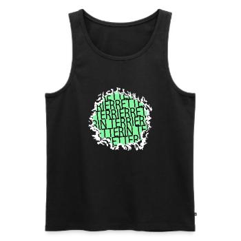 chihuahua statement pudel spaß zitat lieben humor - Männer Premium Bio Tank Top - Schwarz - Vorne - Michal (187cm)