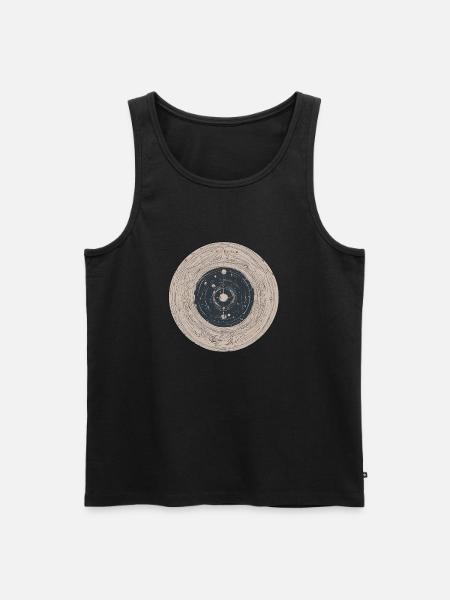 Abstract Solar System / Planets / Universe - Men's Premium Organic Tank Top - black