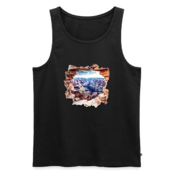 Der Grand Canyon Nationalpark - Männer Premium Bio Tank Top - Schwarz - Vorne - Michal (187cm)
