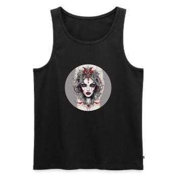Vampire Gril - Débardeur bio Premium Homme - noir - Devant - AI Model Male 178 light (178cm)