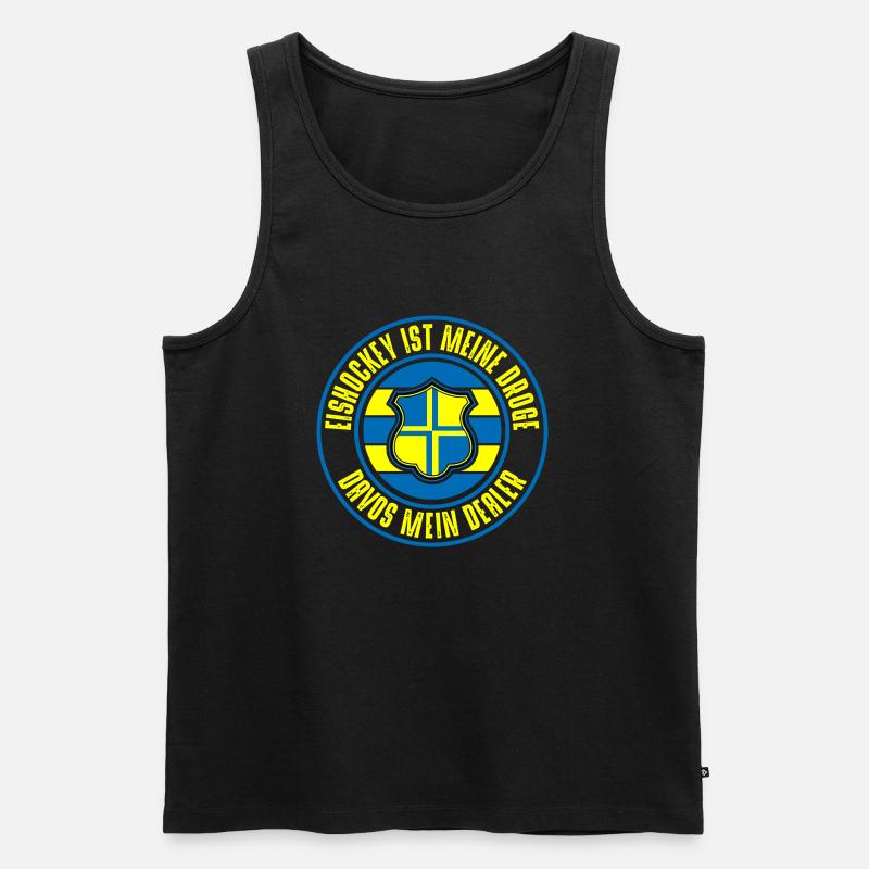 Davos - Männer Premium Bio Tank Top - Schwarz