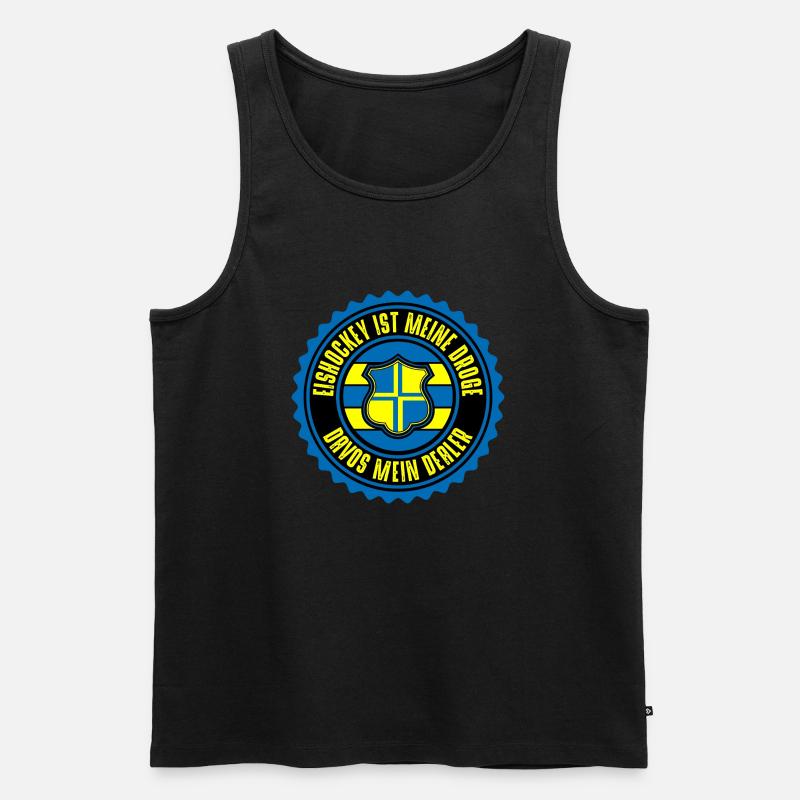 Davos - Männer Premium Bio Tank Top - Schwarz