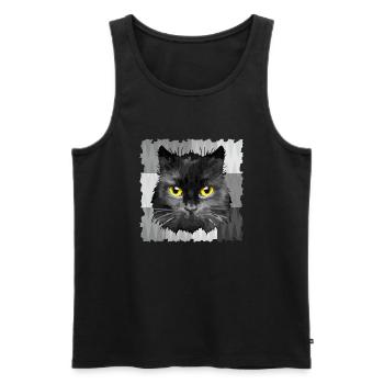 Kommen Sie - Männer Premium Bio Tank Top - Schwarz - Vorne - Michal (187cm)