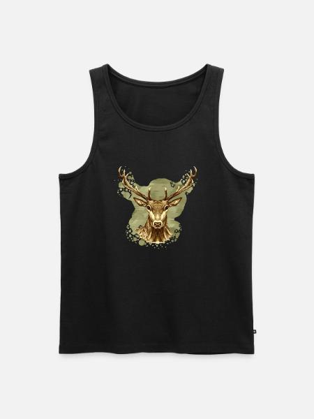 Deer - Men's Premium Organic Tank Top - black