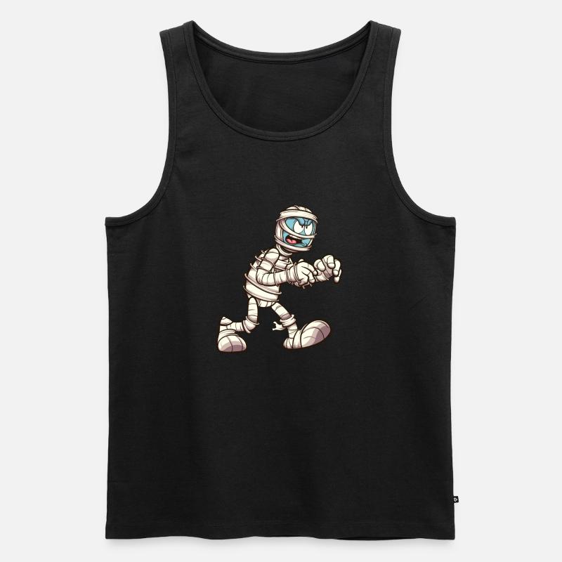 Wandelnde Mumie - Männer Premium Bio Tank Top - Schwarz