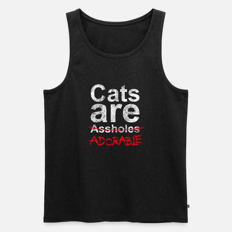 Adorable Cats 1 - Männer Premium Bio Tank Top - Schwarz