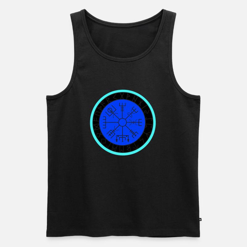 wikinger kompass - Männer Premium Bio Tank Top - Schwarz