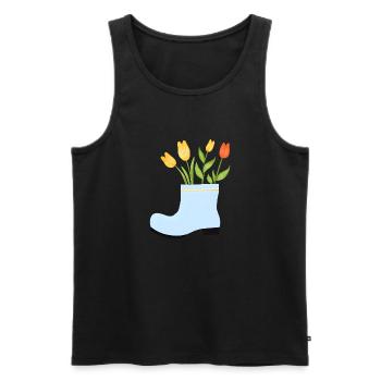 Home Gardener Garden Gift Flower Gardener Flowers - Men's Premium Organic Tank Top - black - Front - Michal (187cm)