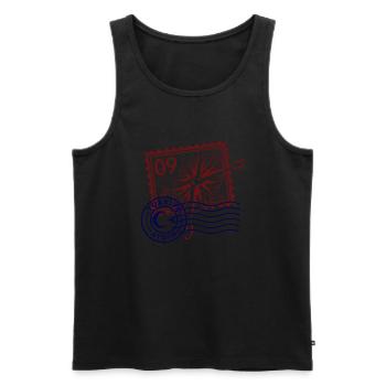 Aydın - Männer Premium Bio Tank Top - Schwarz - Vorne - AI Model Male 178 light (178cm)