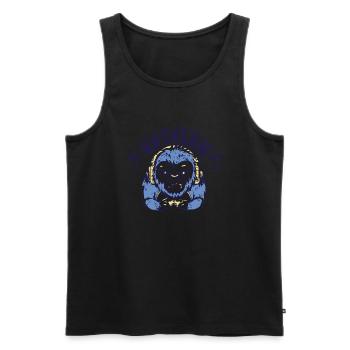 Lustiges Gaming Motiv - Perfektes Geschenk - Männer Premium Bio Tank Top - Schwarz - Vorne - Michal (187cm)