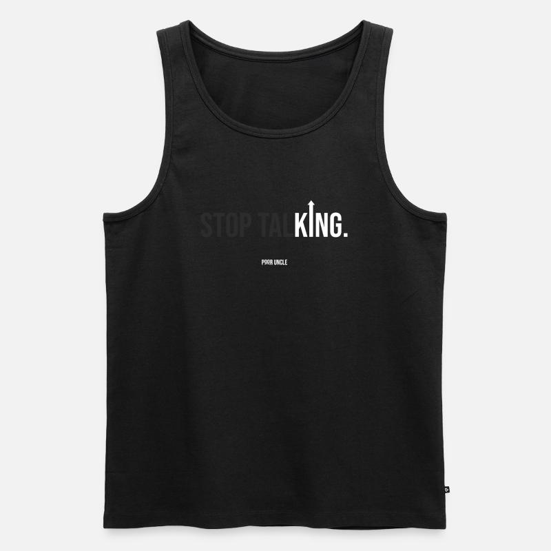 Der König - Männer Premium Bio Tank Top - Schwarz