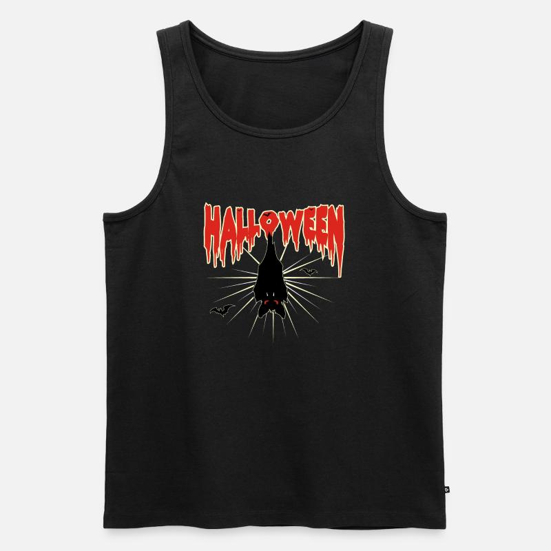 Halloween bat - Canottiera ecologica premium da uomo - nero