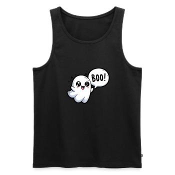 Phantom Halloween - Men's Premium Organic Tank Top - black - Front - AI Model Male 178 light (178cm)