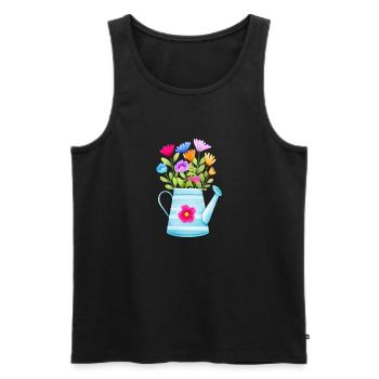 Gardener Gardening Garden Hobby Gardener Gardening - Men's Premium Organic Tank Top - black - Front - Michal (187cm)