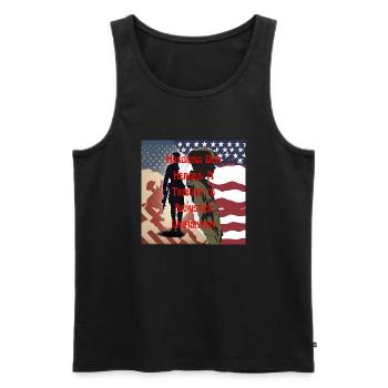 Veteranen, Veteranen, Waffenstillstand. - Männer Premium Bio Tank Top - Schwarz - Vorne - AI Model Male 178 light (178cm)