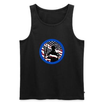 Veteran, Veteran, Waffenstillstand, Militär. - Männer Premium Bio Tank Top - Schwarz - Vorne - Michal (187cm)