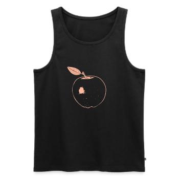 Pomme 2 - Débardeur bio Premium Homme - noir - Devant - Michal (187cm)