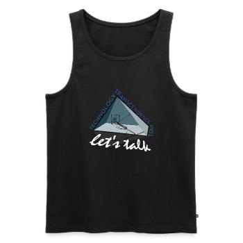 Pyramid: Tomb, Technology, Transcendence - Men's Premium Organic Tank Top - black - Front - AI Model Male 178 light (178cm)