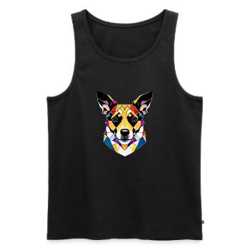 Dog Owner Dog Shepherd Dog Owner Dogs - Men's Premium Organic Tank Top - black - Front - Michal (187cm)