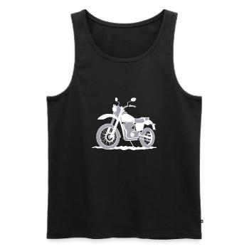 Moto Motocross Fan de moto Motard - Débardeur bio Premium Homme - noir - Devant - Michal (187cm)