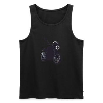 Motorradfahrer Motorradfan Motorrad Motorcross - Männer Premium Bio Tank Top - Schwarz - Vorne - Michal (187cm)