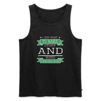 baker profession chef jokes cool bakers shirt cook - Männer Premium Bio Tank Top - Schwarz - Vorne - AI Model Male 178 light (178cm)