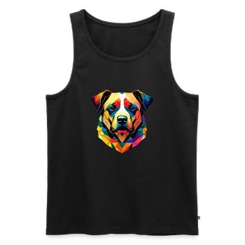 German Shepherd Dog Owner Dog Dog Owner Dog - Men's Premium Organic Tank Top - black - Front - Michal (187cm)